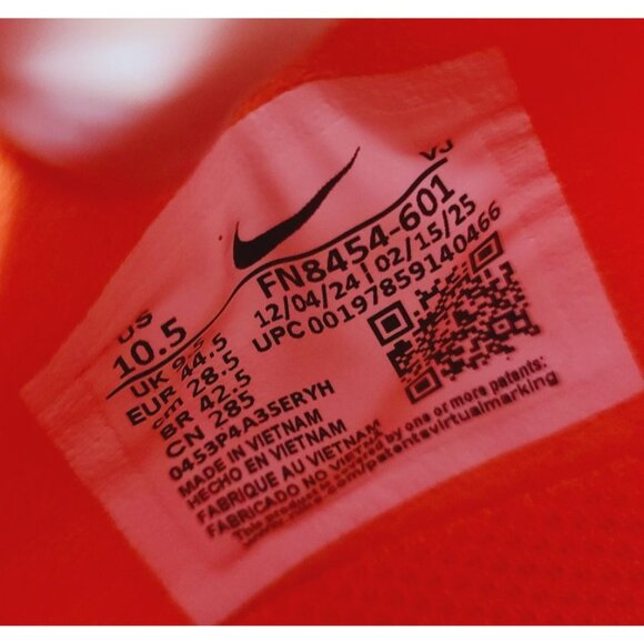NEW Nike Zoom Fly 6 Running Shoes FN8454-601 Size 10.5 Bright Crimson - Picture 7 of 10